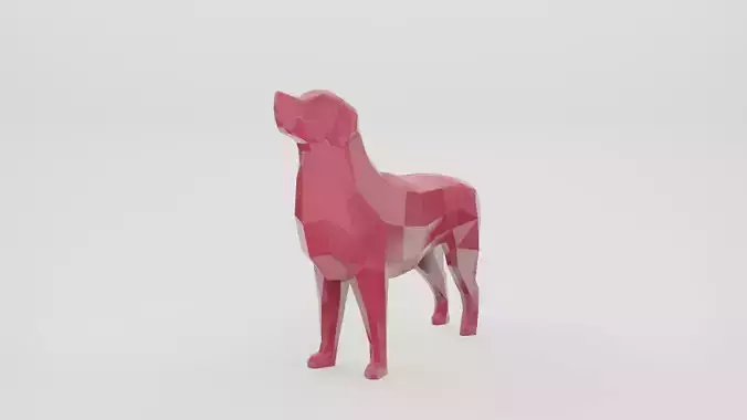 Low Poly Retriever dog