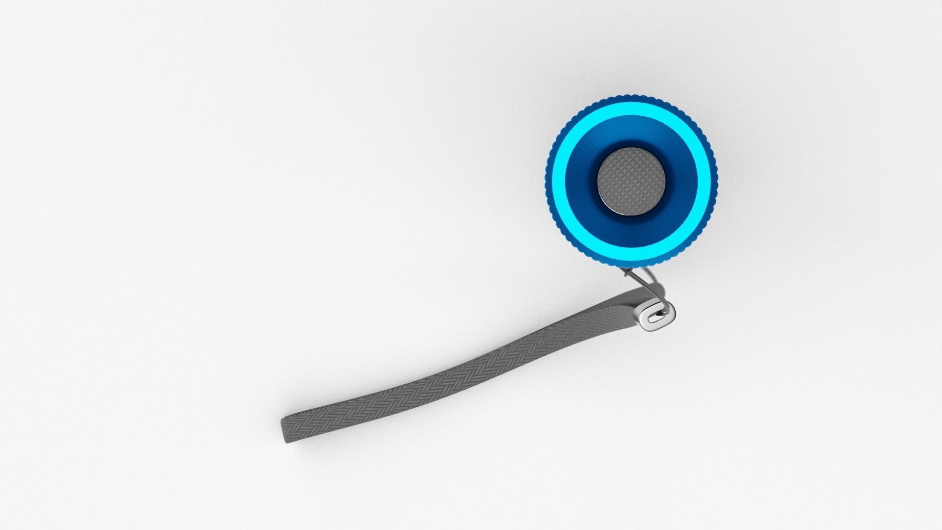 Flashlight Blue 3D model_2