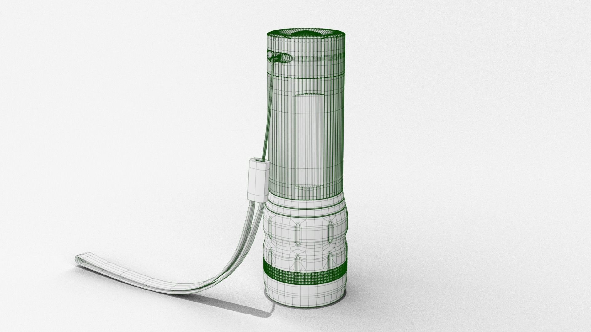 Flashlight Blue 3D model_8