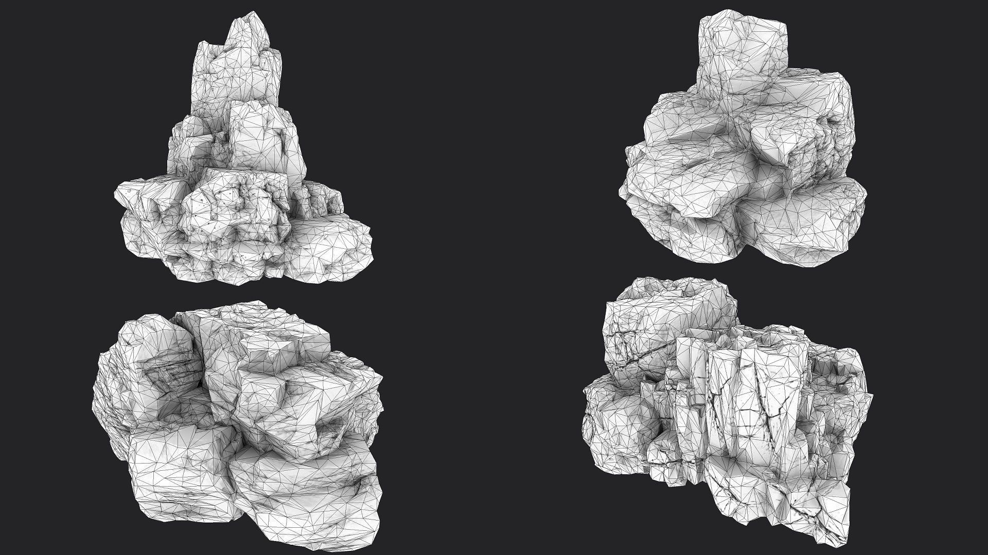 Rock Collection 011 Low-poly 3D model_10