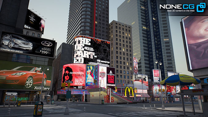 New York 7th Avenue  V2 3D model 5