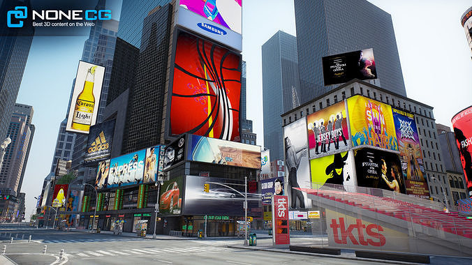 New York 7th Avenue  V2 3D model 3