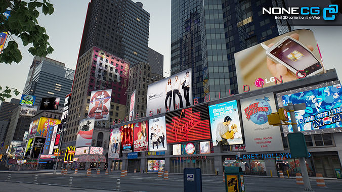 New York 7th Avenue  V2 3D model 2
