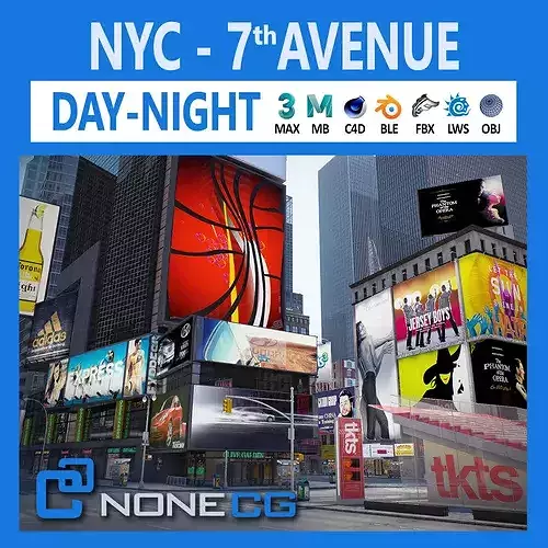 New York 7th Avenue V2 3D model