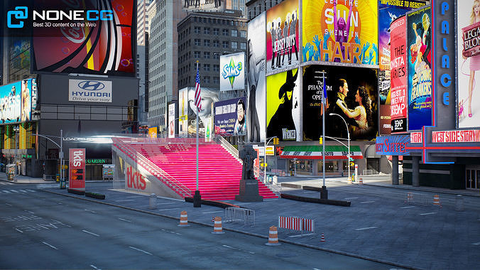 New York 7th Avenue  V2 3D model 7