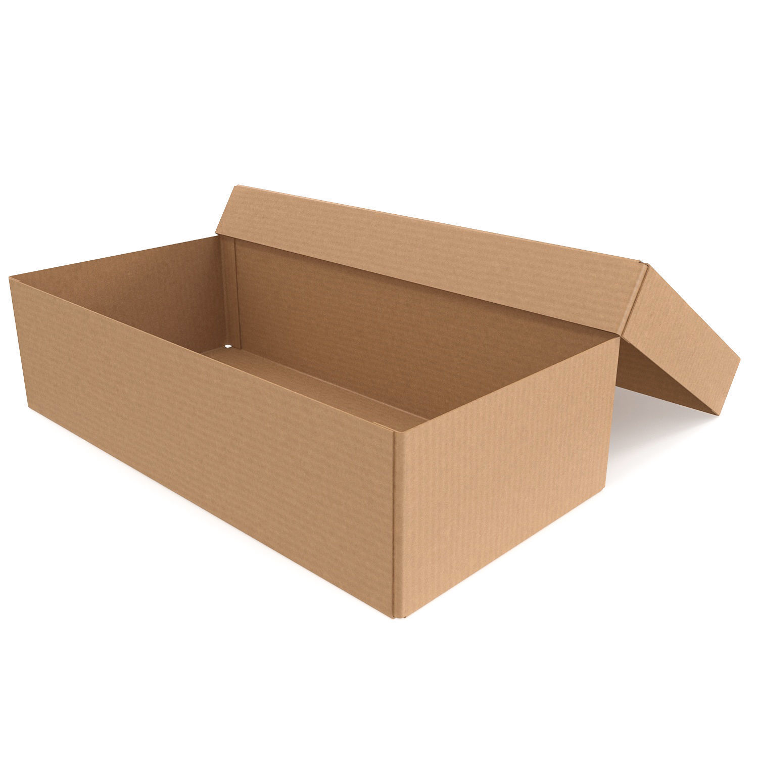 Cardboard box 09 Low-poly 3D model_1