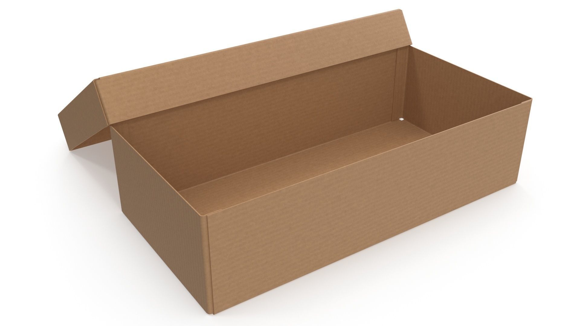 Cardboard box 09 Low-poly 3D model_2