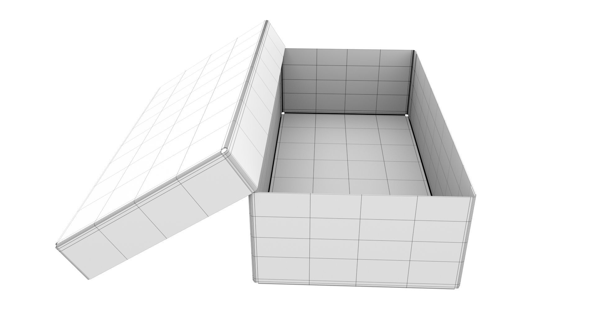 Cardboard box 09 Low-poly 3D model_10