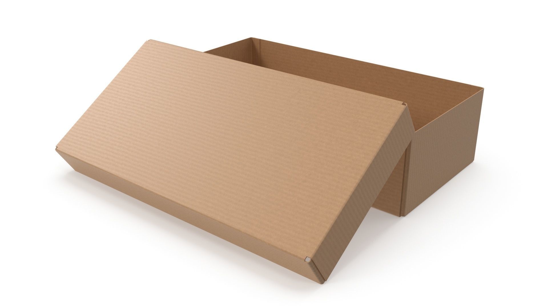 Cardboard box 09 Low-poly 3D model_4