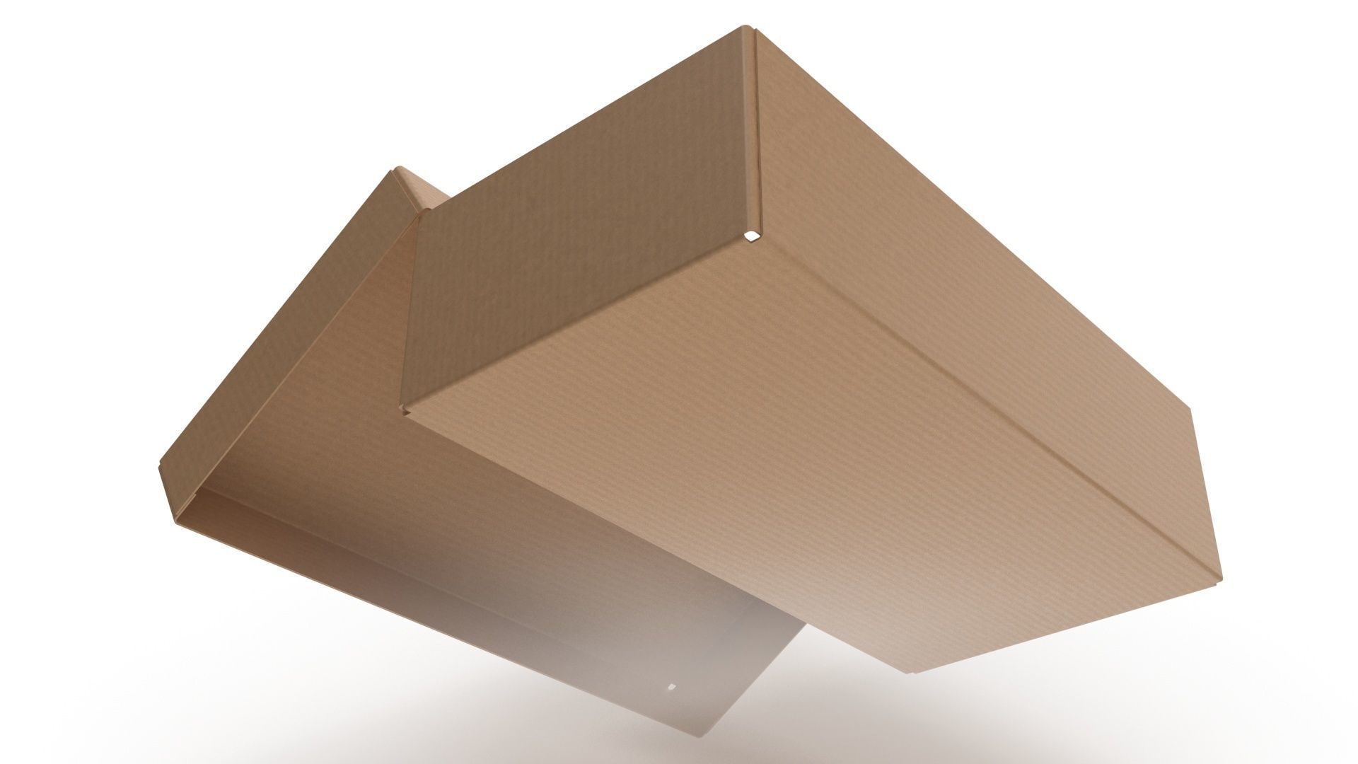 Cardboard box 09 Low-poly 3D model_7
