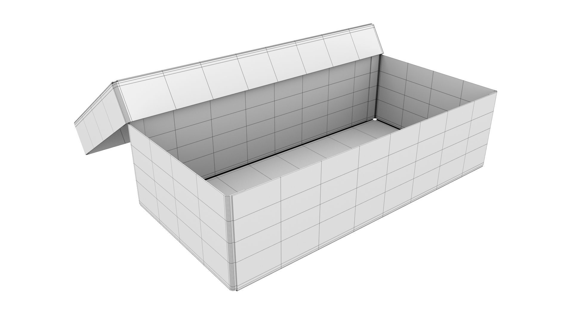 Cardboard box 09 Low-poly 3D model_9