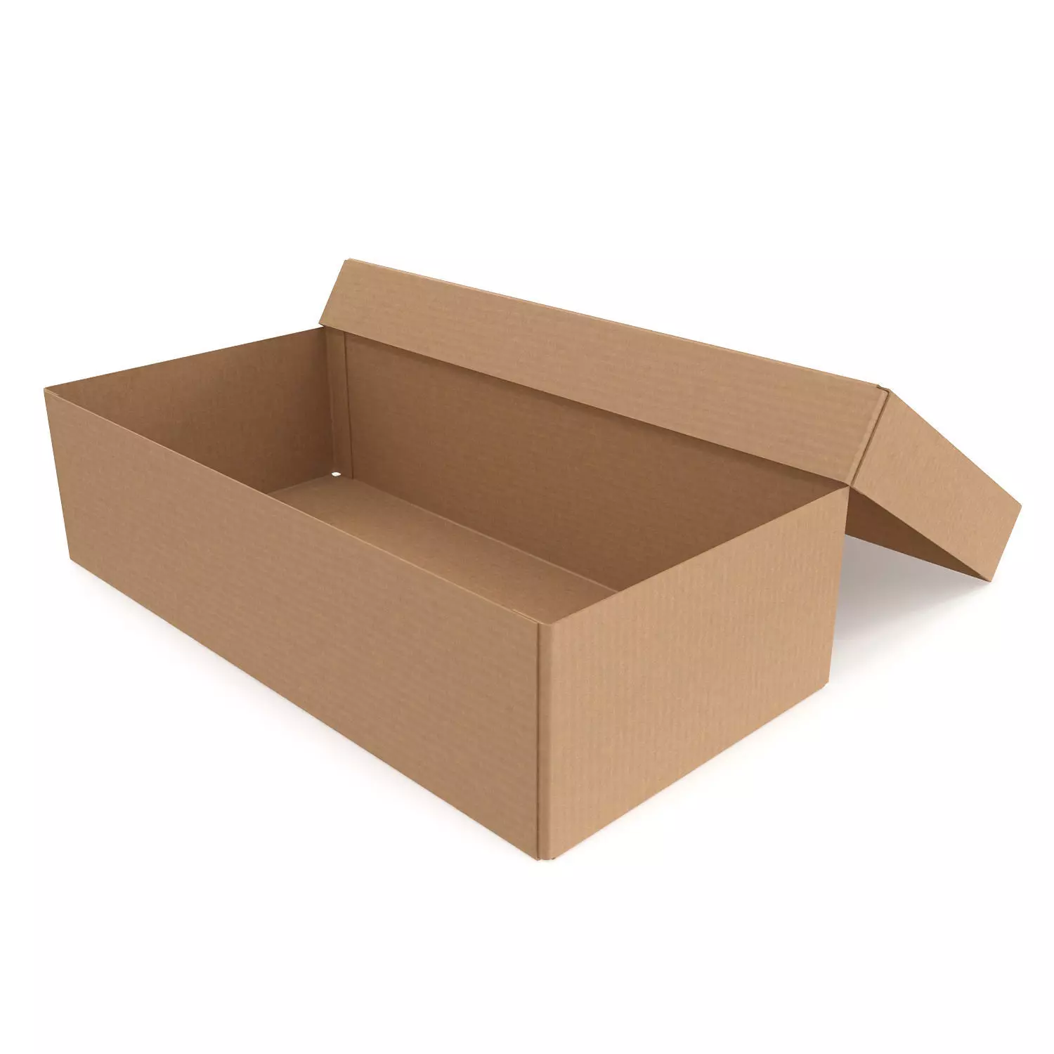 Cardboard box 09 Low-poly 3D model_0