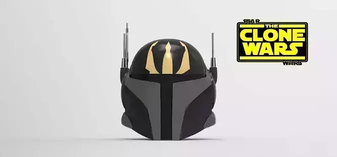 Pre Vizsla Clone Wars helmet STL file for 3d print