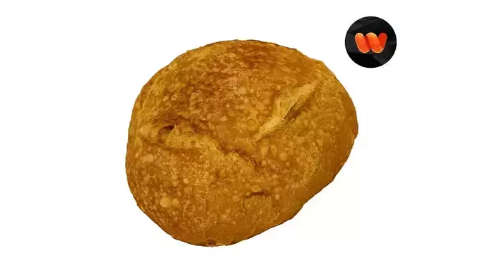 Round Italian Bread - Extreme Definition Scanned