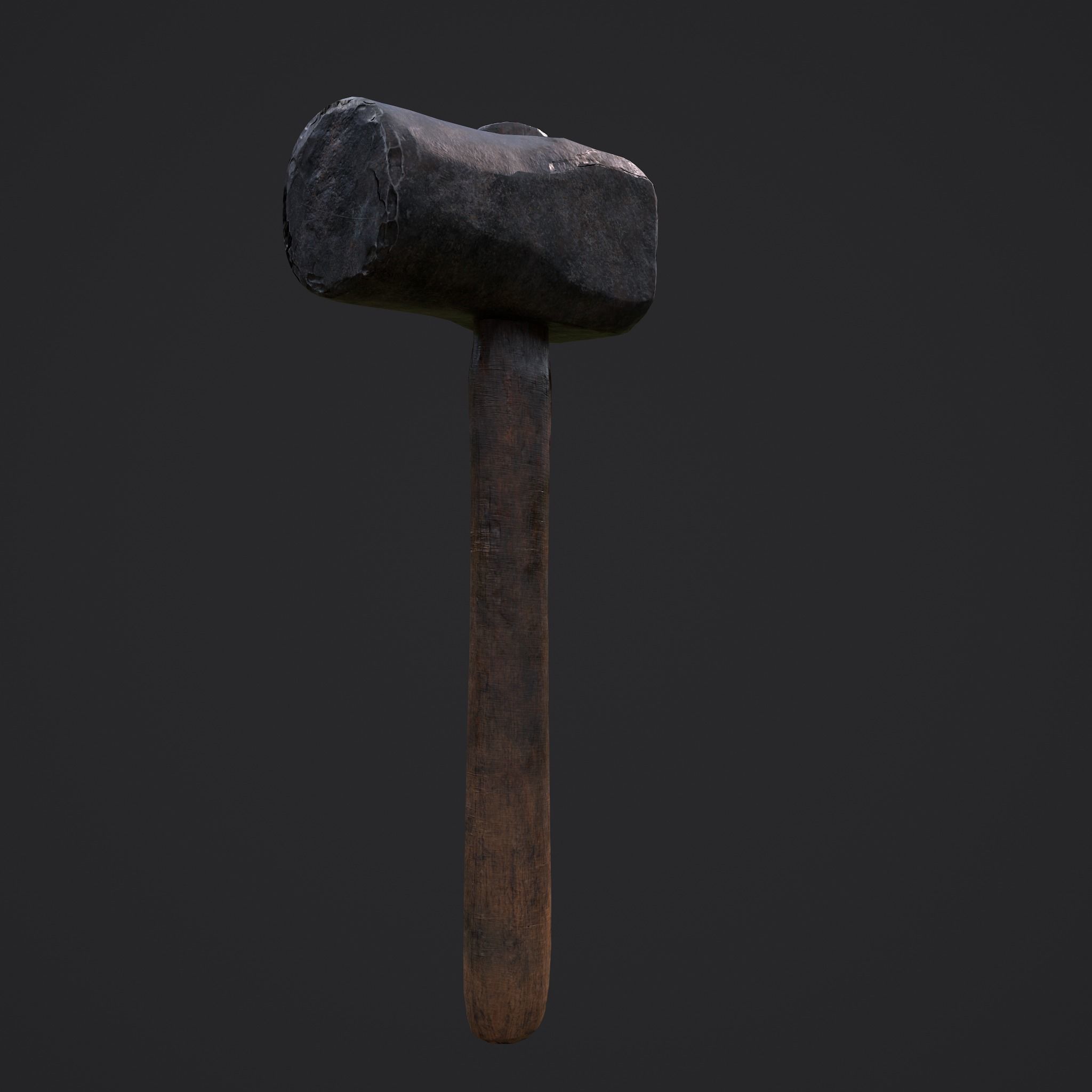 Heavy Hammer Low-poly 3D model_16