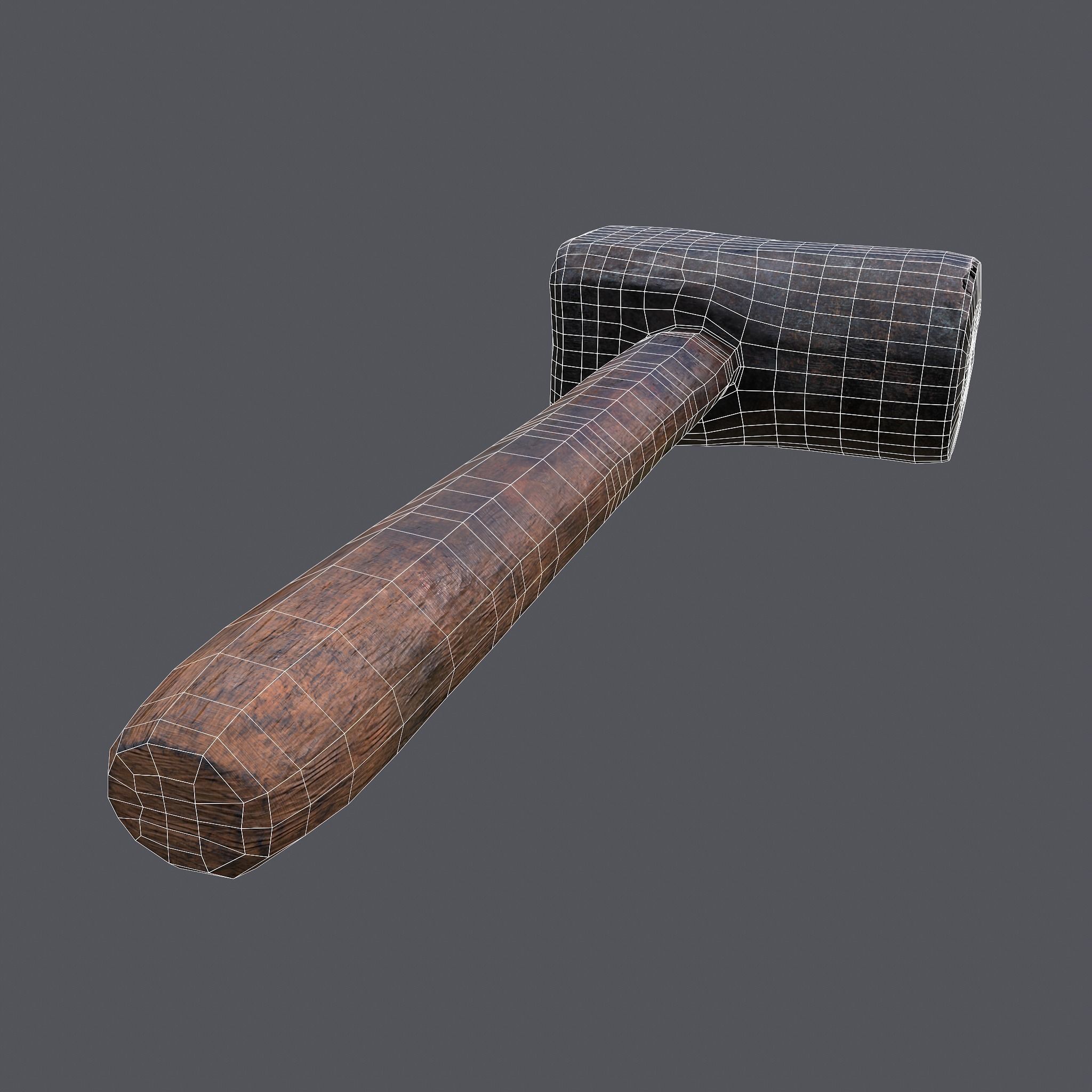 Heavy Hammer Low-poly 3D model_37