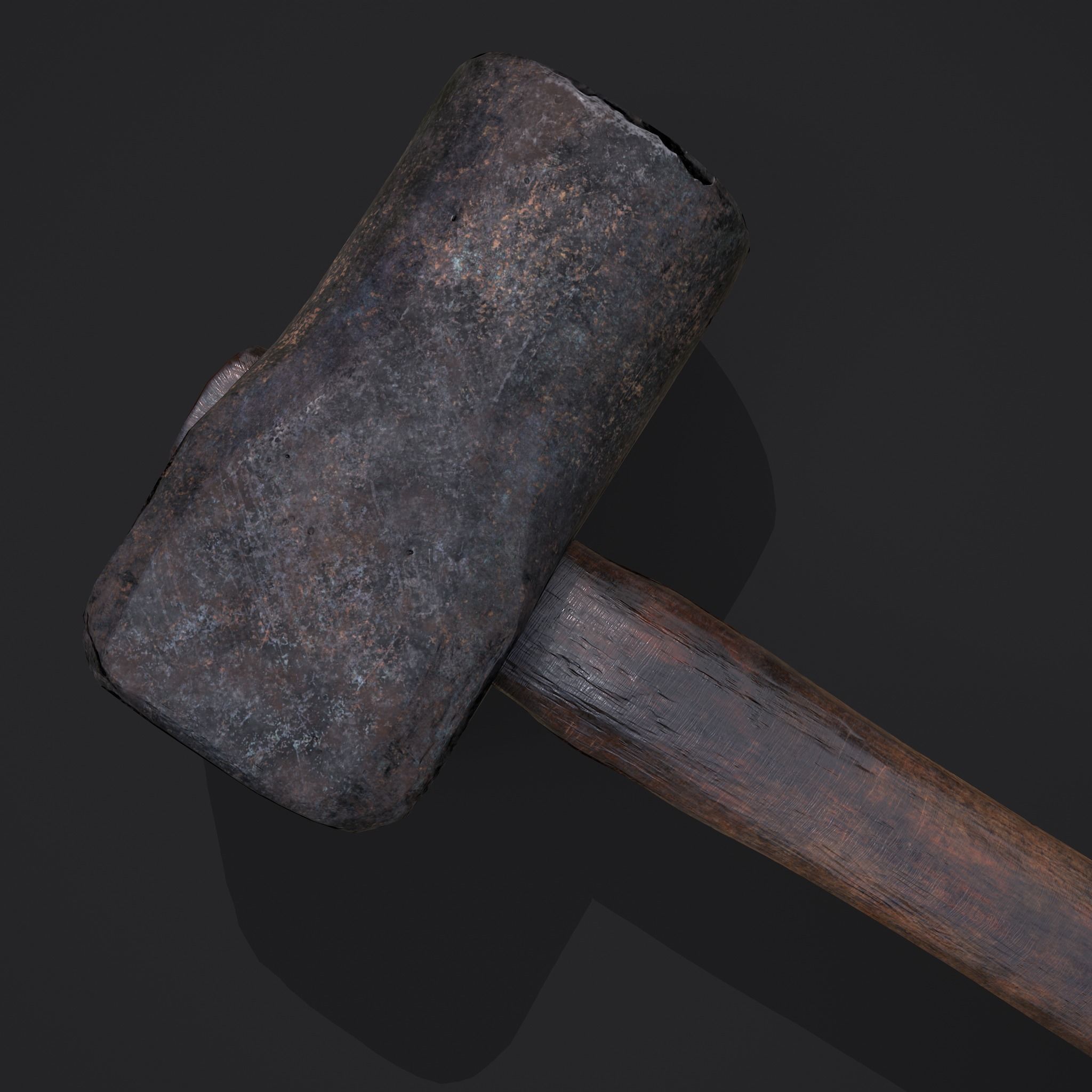 Heavy Hammer Low-poly 3D model_33