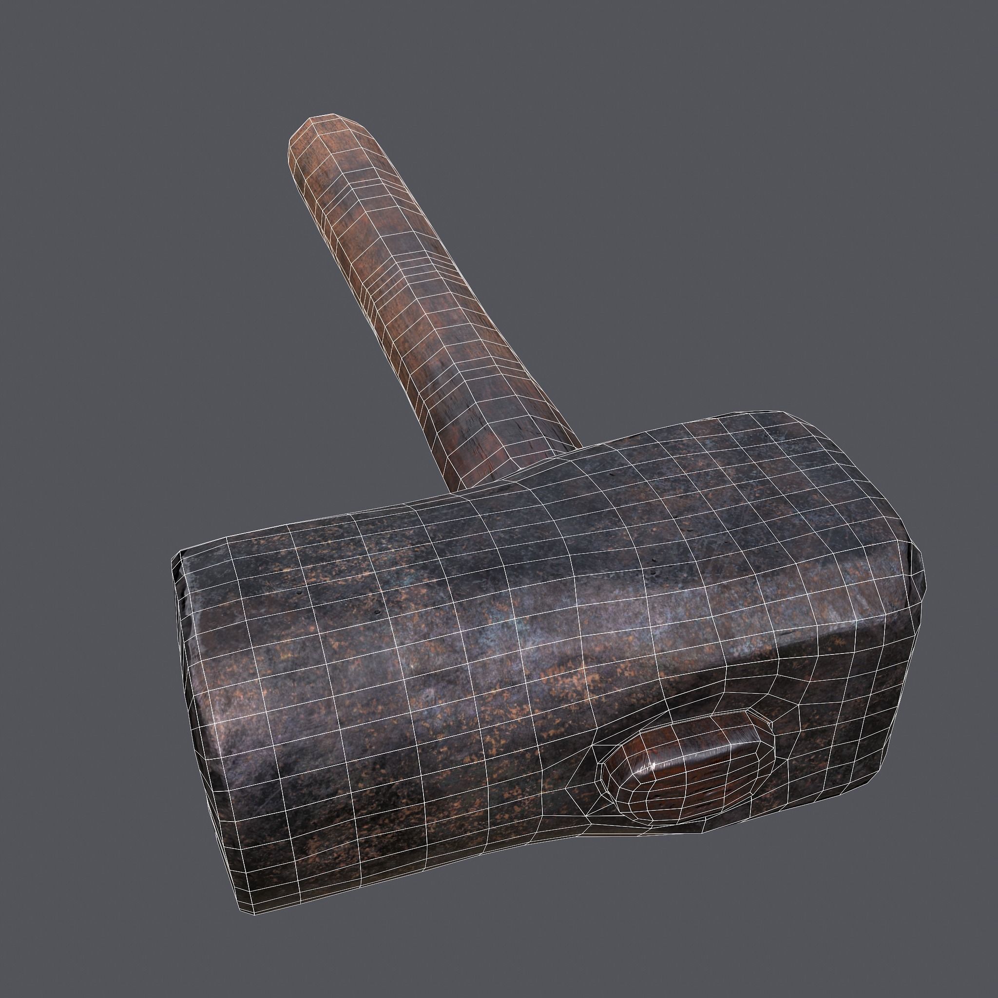 Heavy Hammer Low-poly 3D model_36