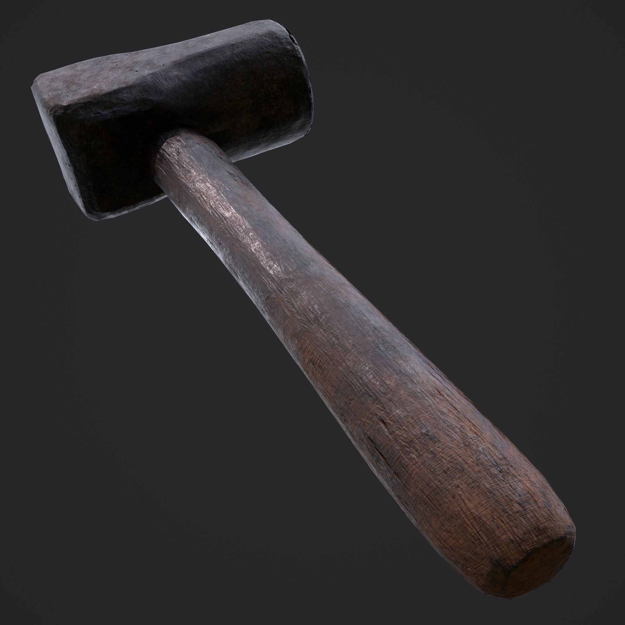 Heavy Hammer Low-poly 3D model_30