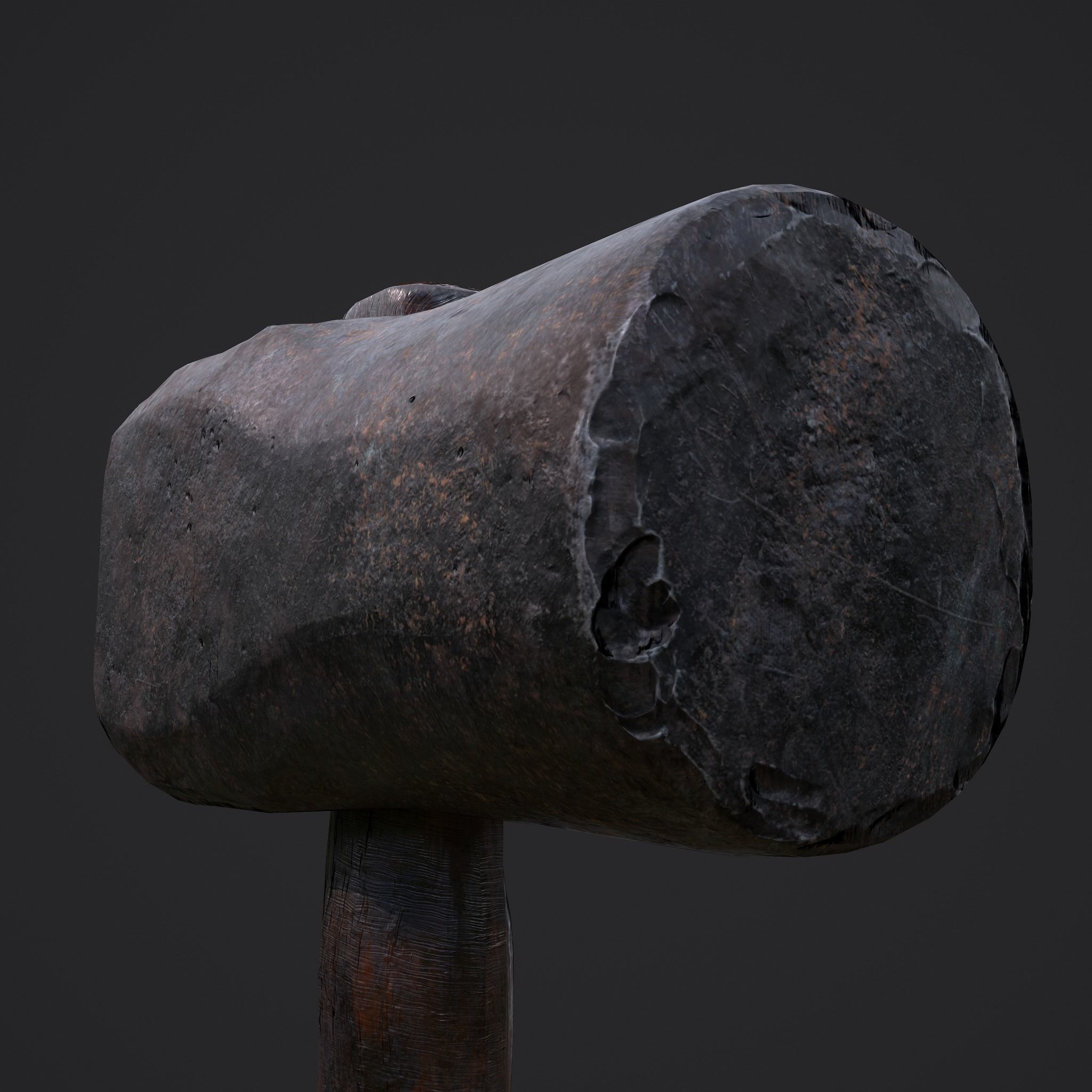 Heavy Hammer Low-poly 3D model_5