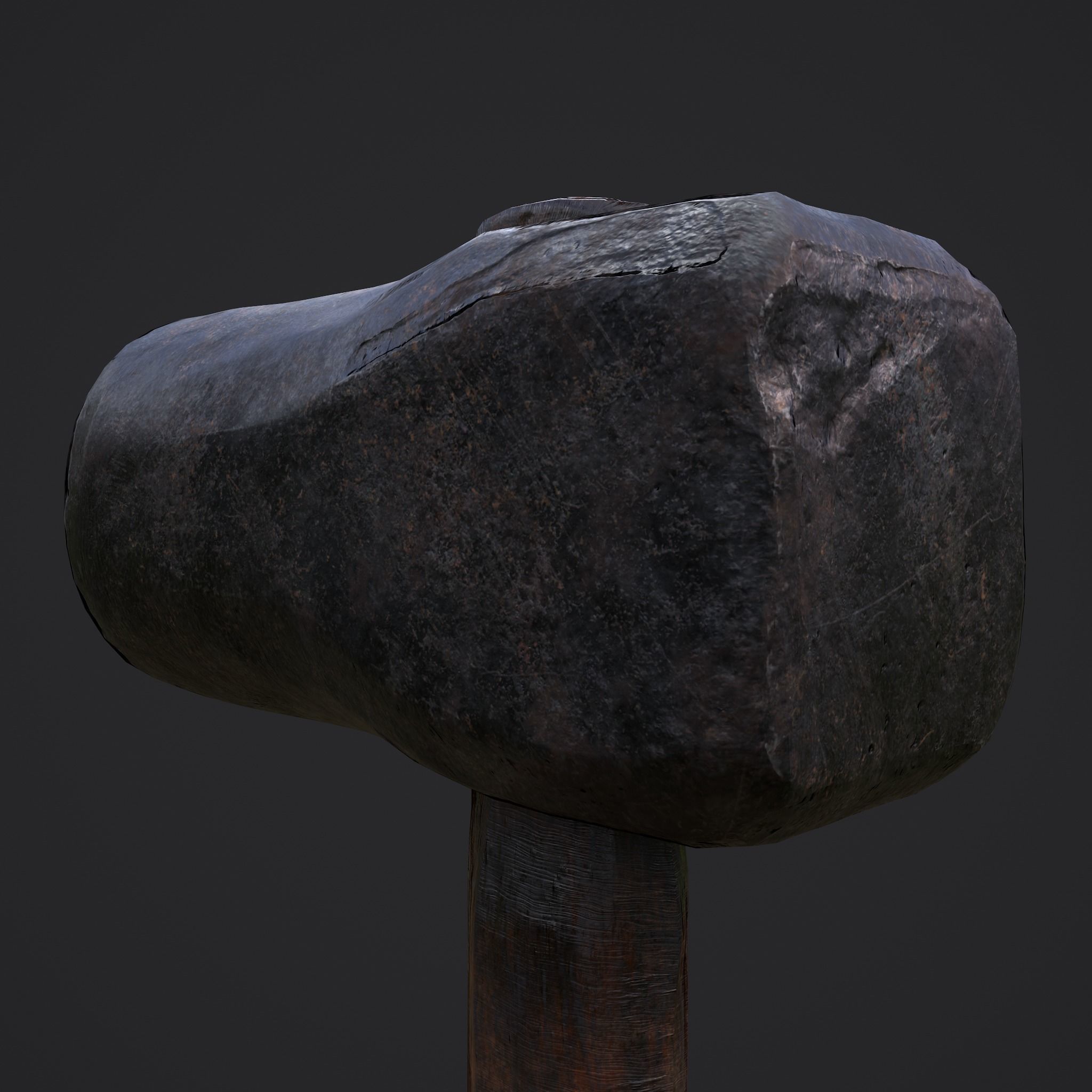 Heavy Hammer Low-poly 3D model_7