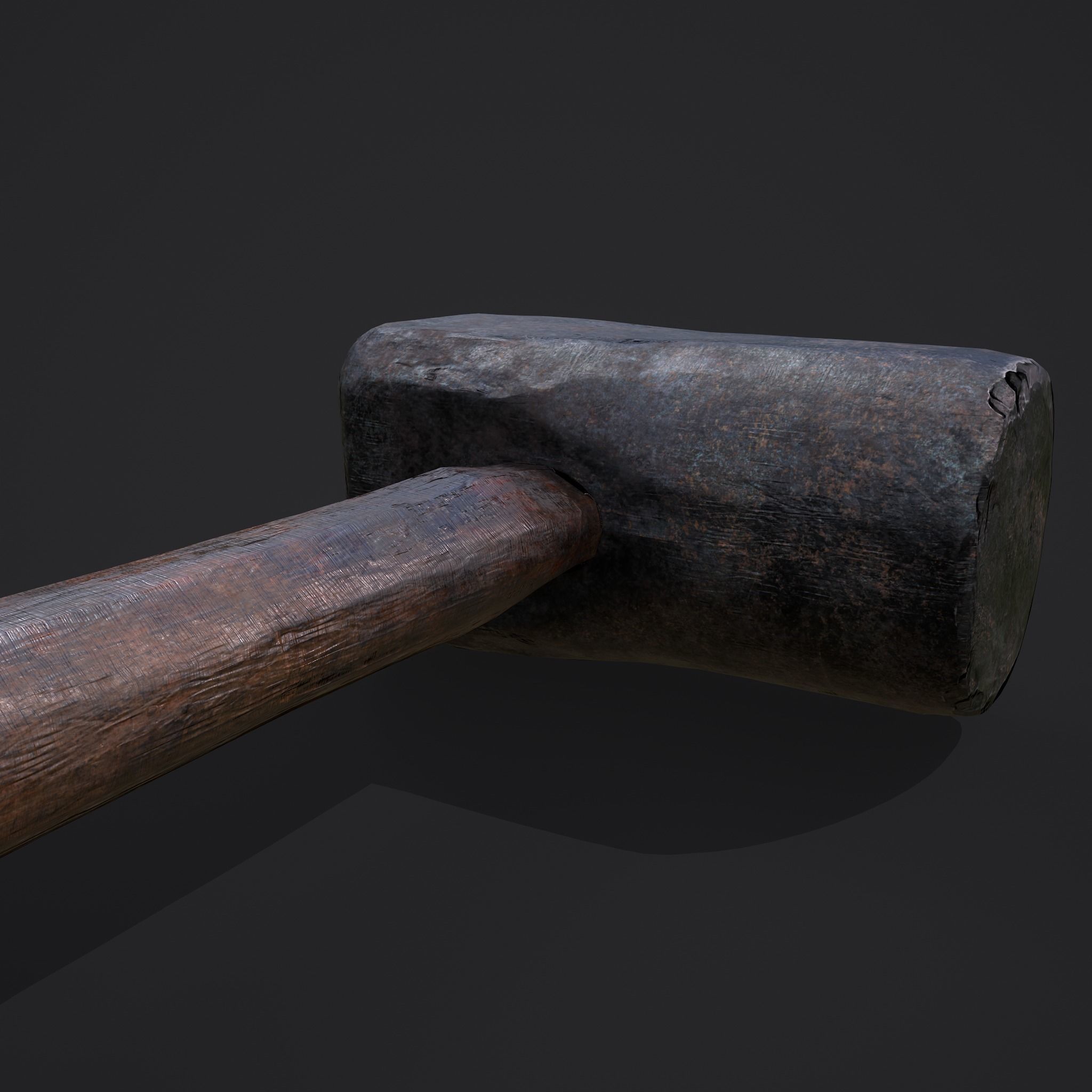 Heavy Hammer Low-poly 3D model_2