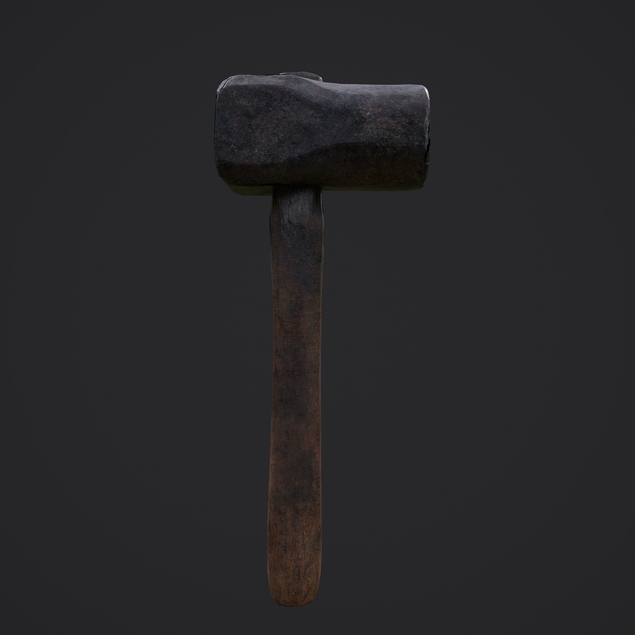 Heavy Hammer Low-poly 3D model_11