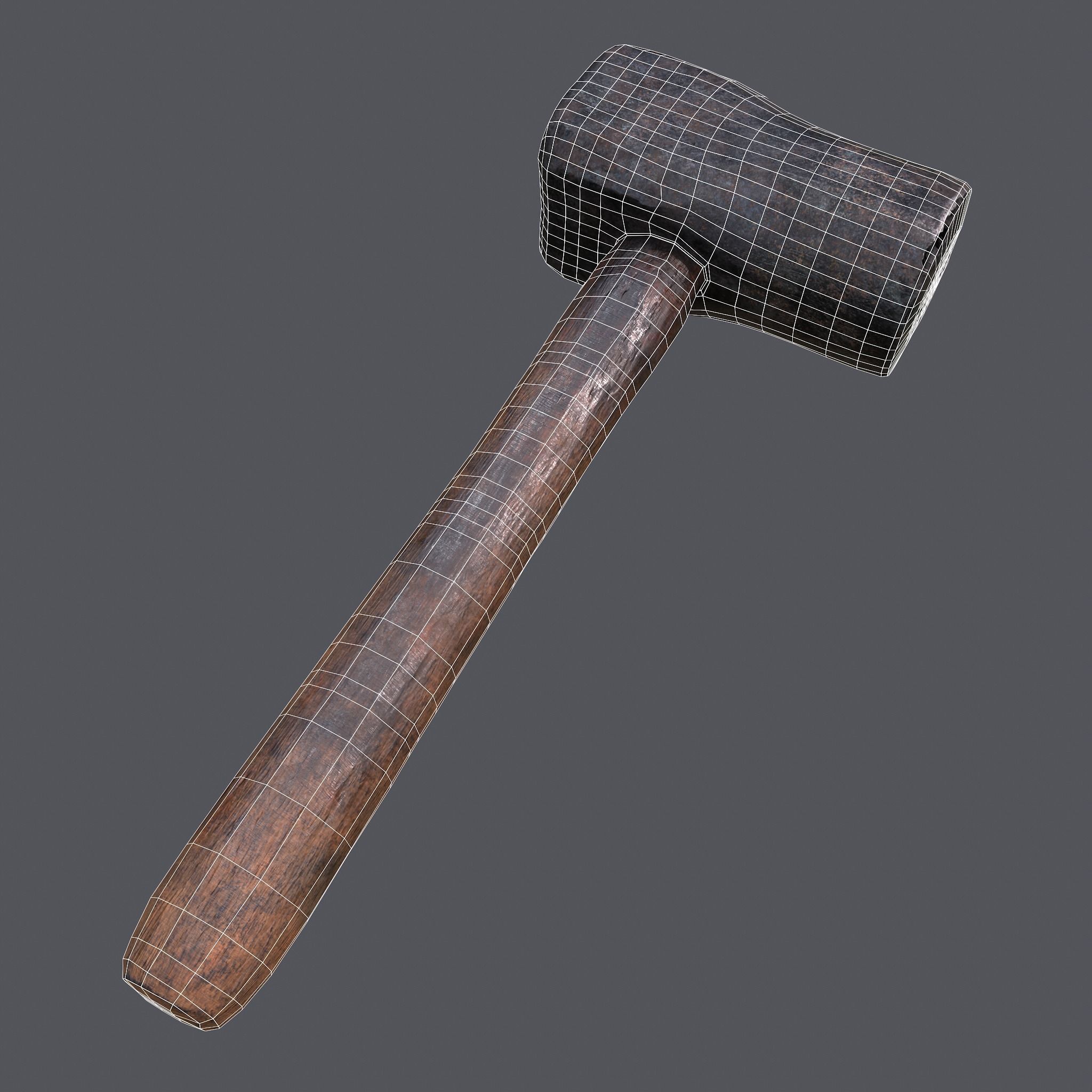 Heavy Hammer Low-poly 3D model_35