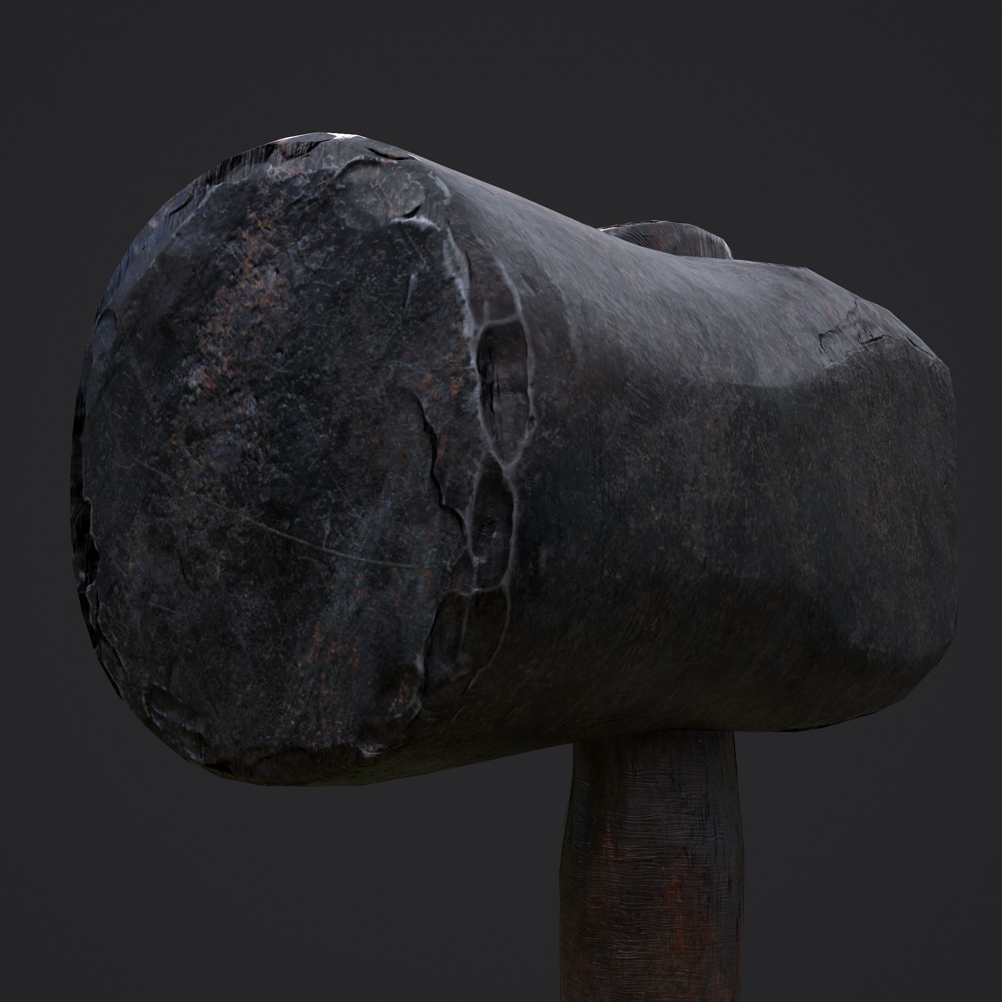 Heavy Hammer Low-poly 3D model_6