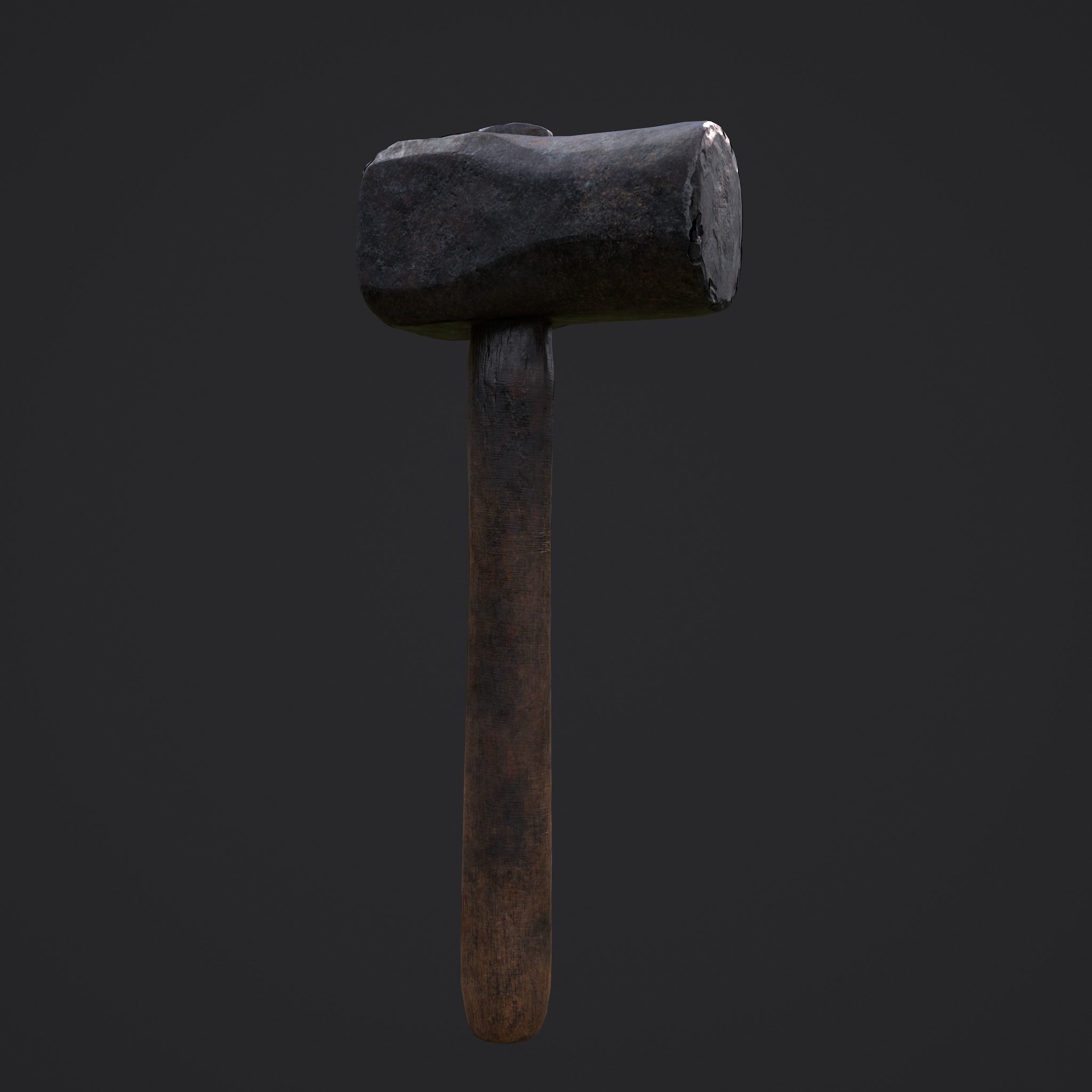 Heavy Hammer Low-poly 3D model_12