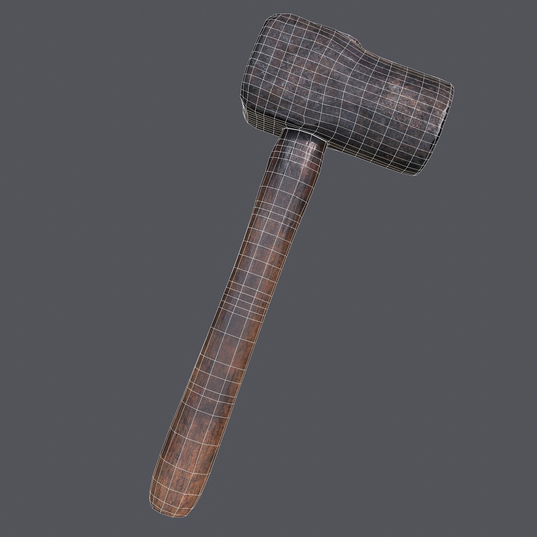 Heavy Hammer Low-poly 3D model_39