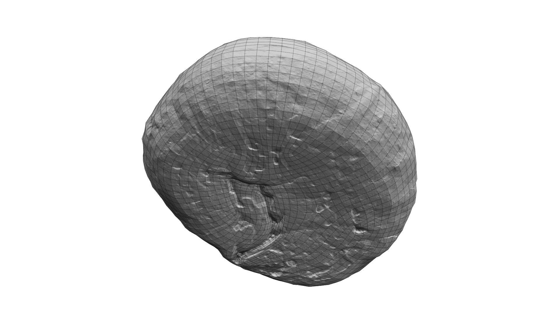 Round Italian Bread - Real-Time Scanned Low-poly 3D model_6