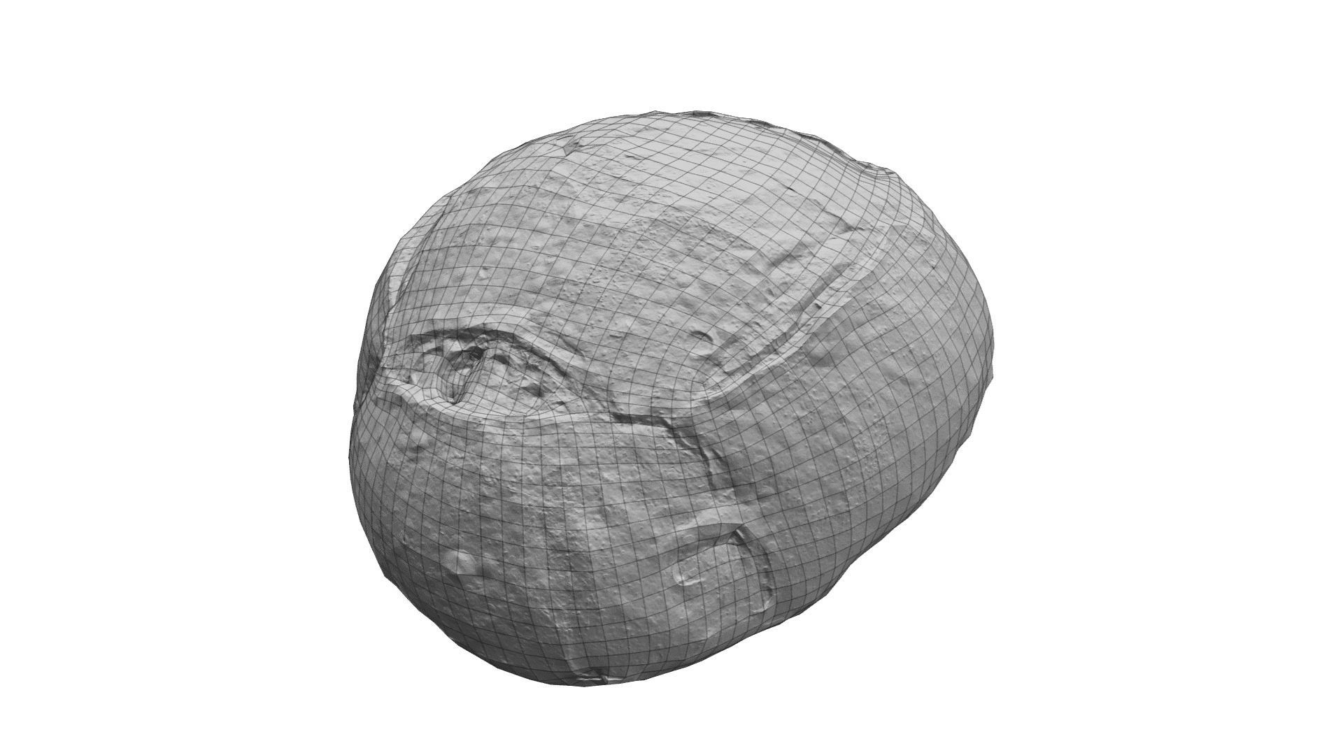 Round Italian Bread - Real-Time Scanned Low-poly 3D model_3