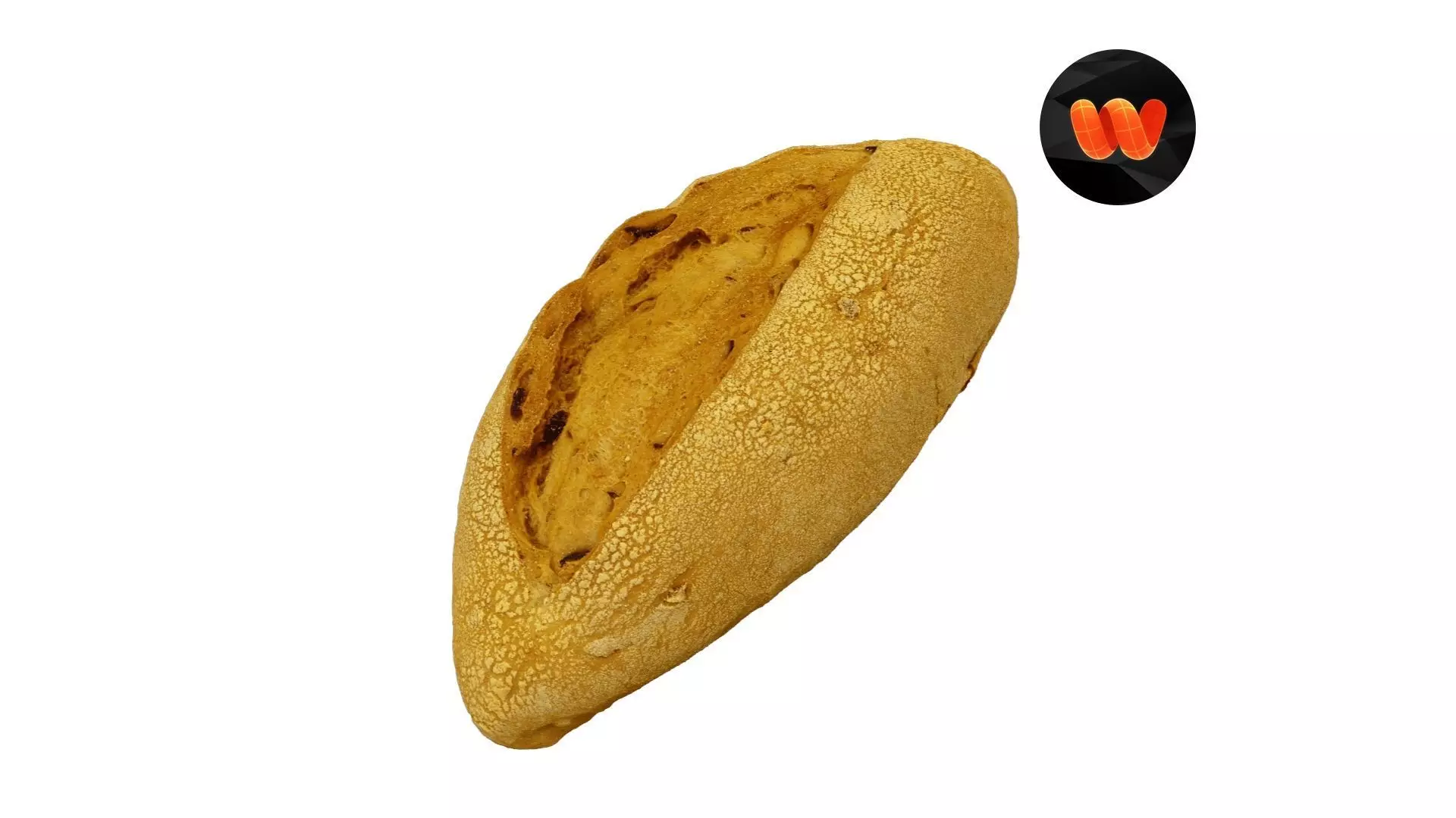 Rustic Sundried Tomato Bread - Extreme Definition Scanned 3D model_0