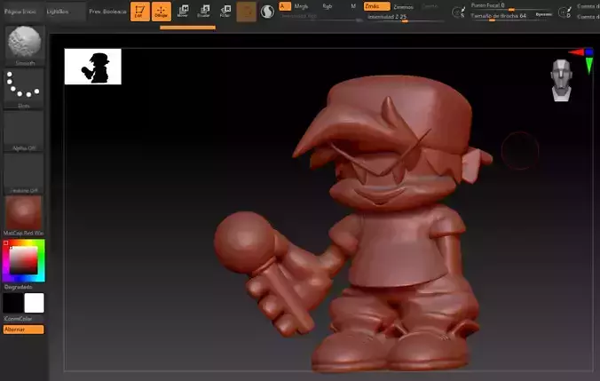 Boyfriend - Friday Night Funkin 3D print model