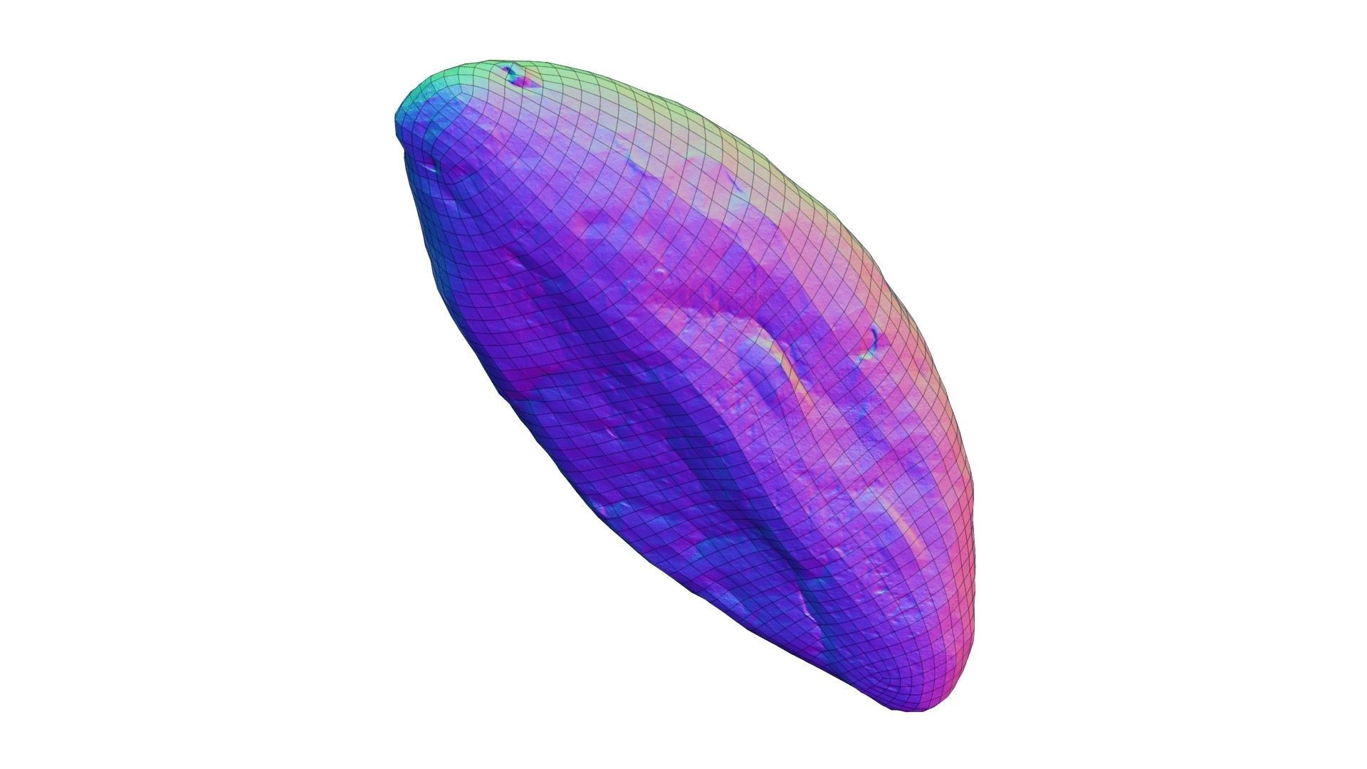 Rustic Sundried Tomato Bread - Real-Time Scanned Low-poly 3D model_5