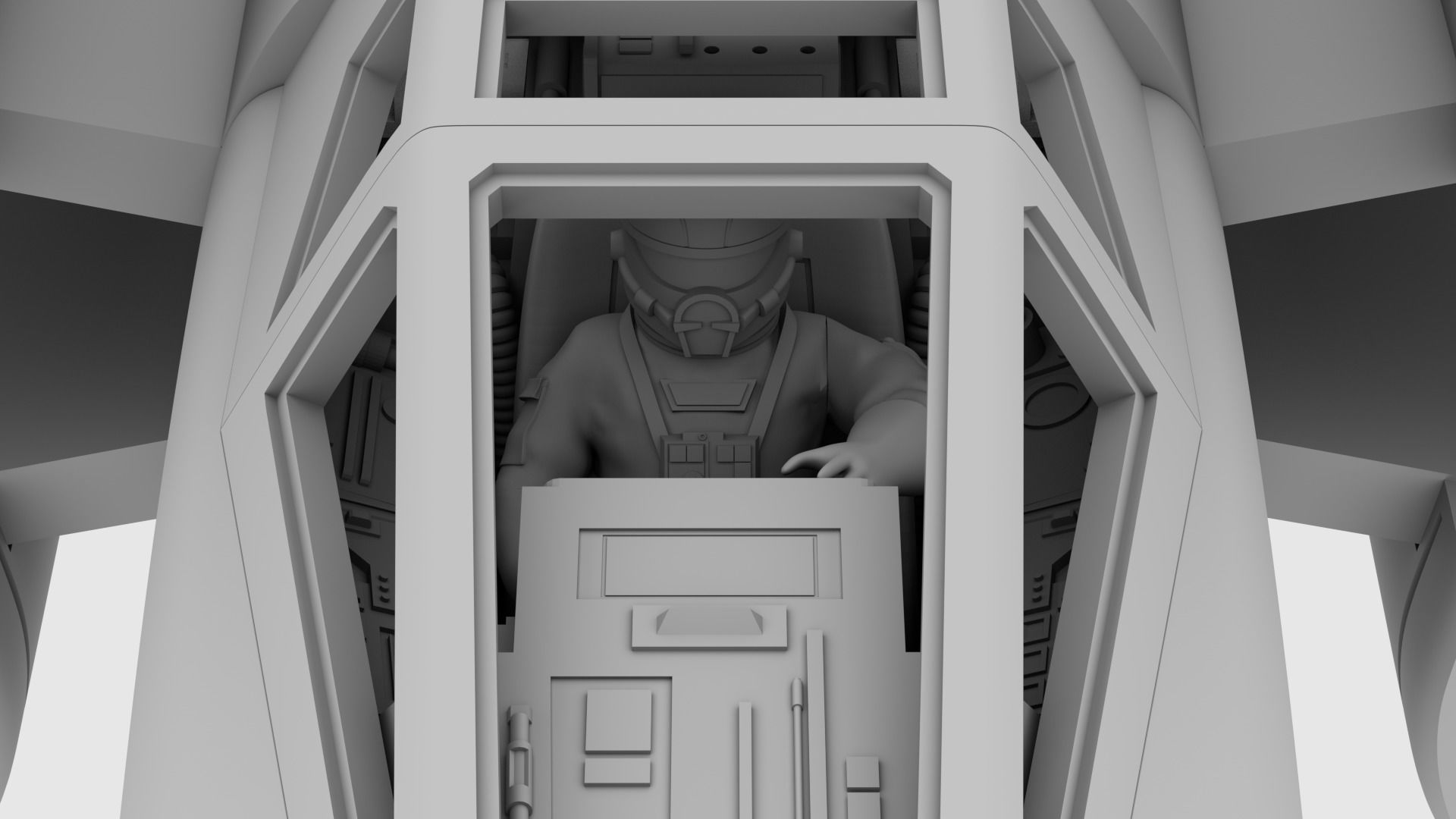 Star Wars Ralph McQuarrie X-Wing Concept V2 3D print model_17