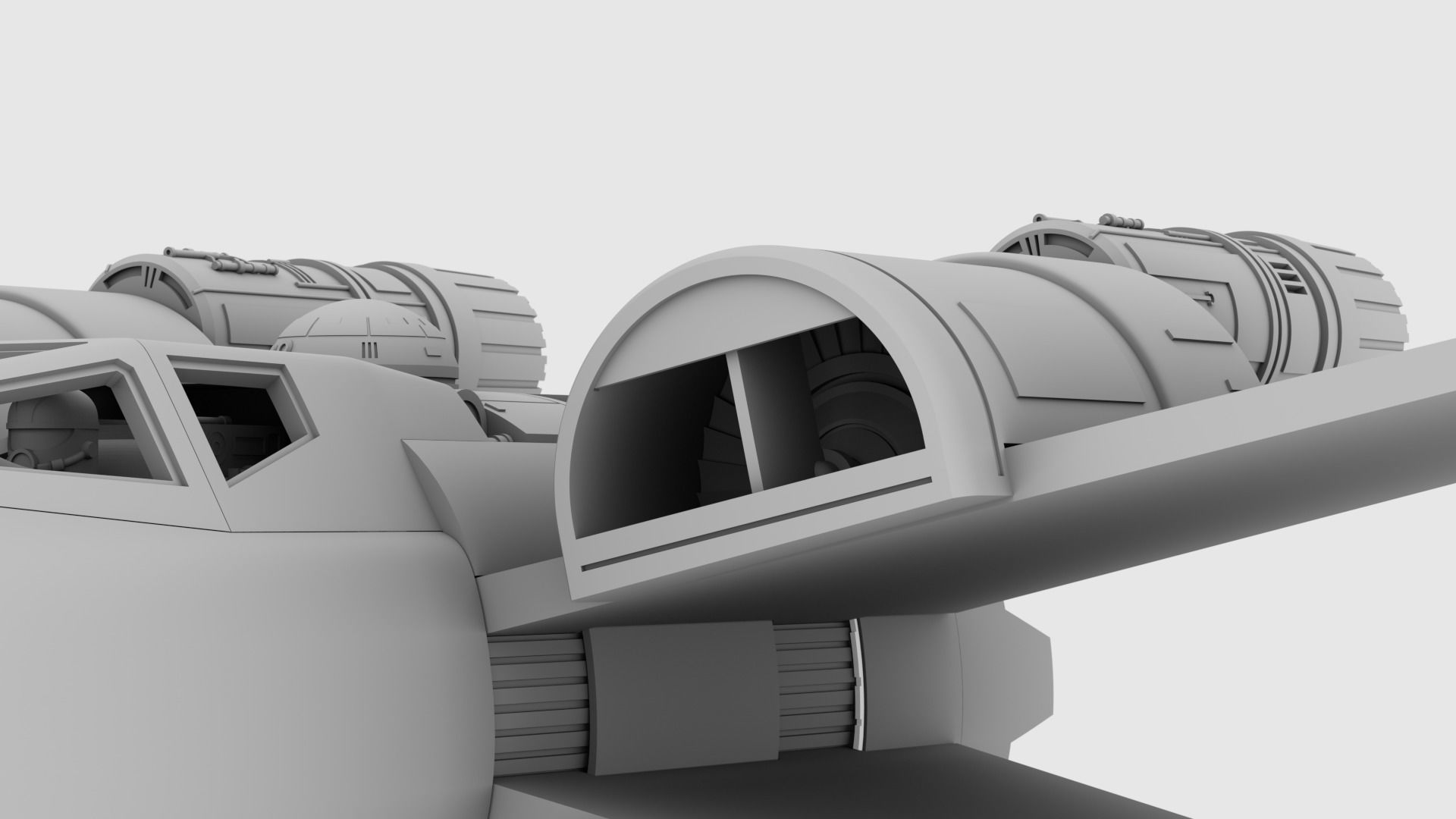 Star Wars Ralph McQuarrie X-Wing Concept V2 3D print model_13