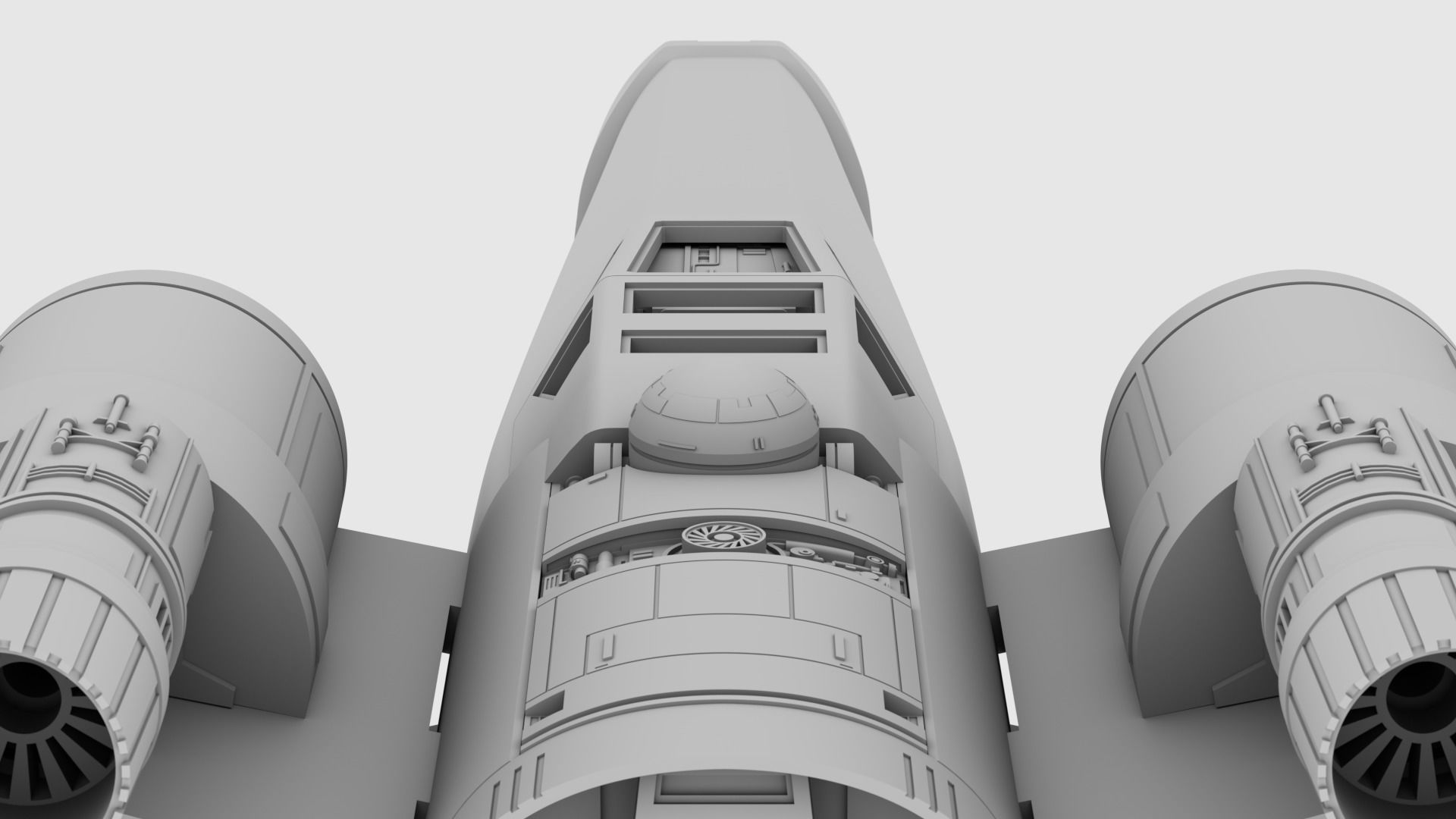 Star Wars Ralph McQuarrie X-Wing Concept V2 3D print model_14