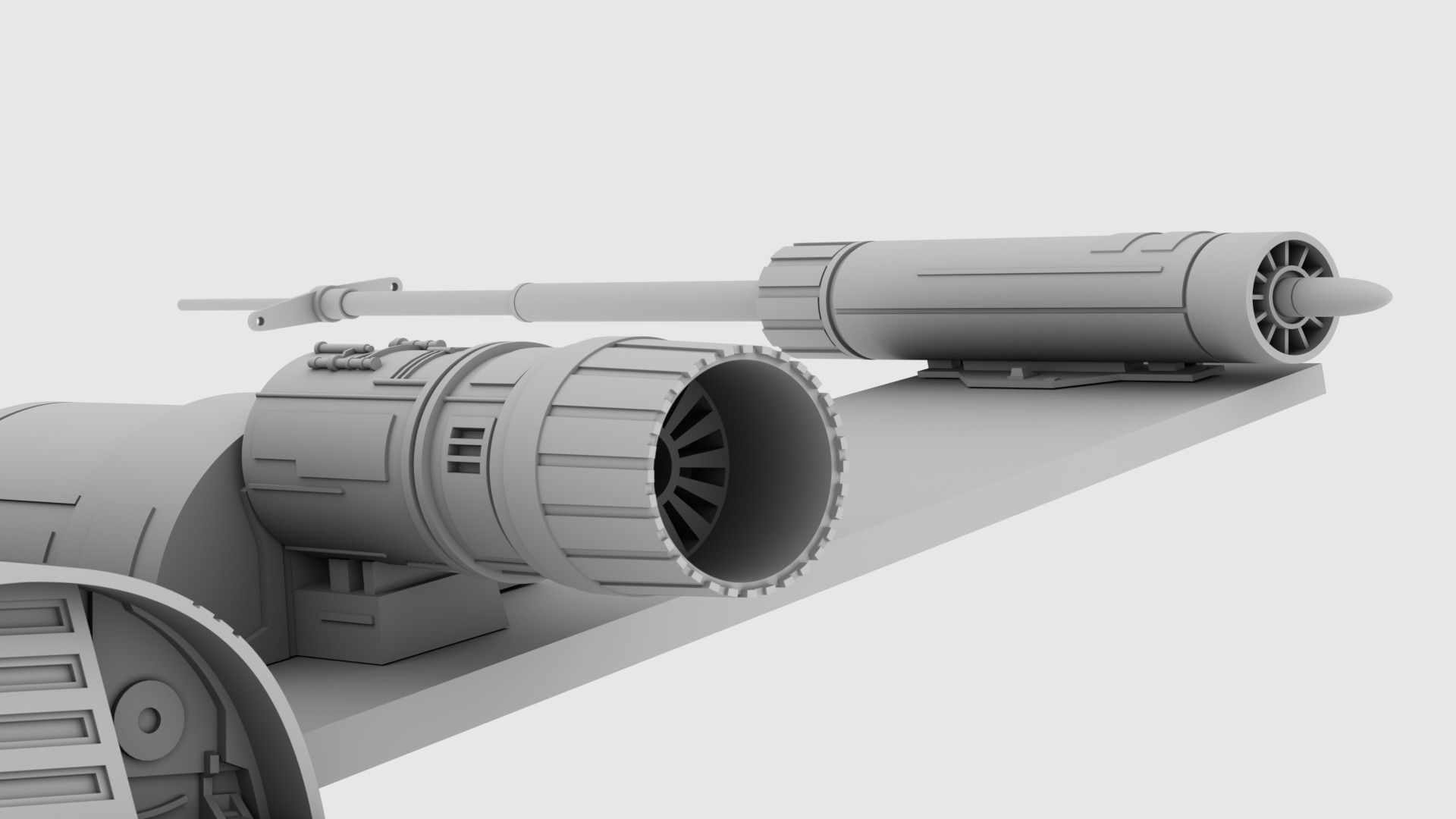 Star Wars Ralph McQuarrie X-Wing Concept V2 3D print model_12