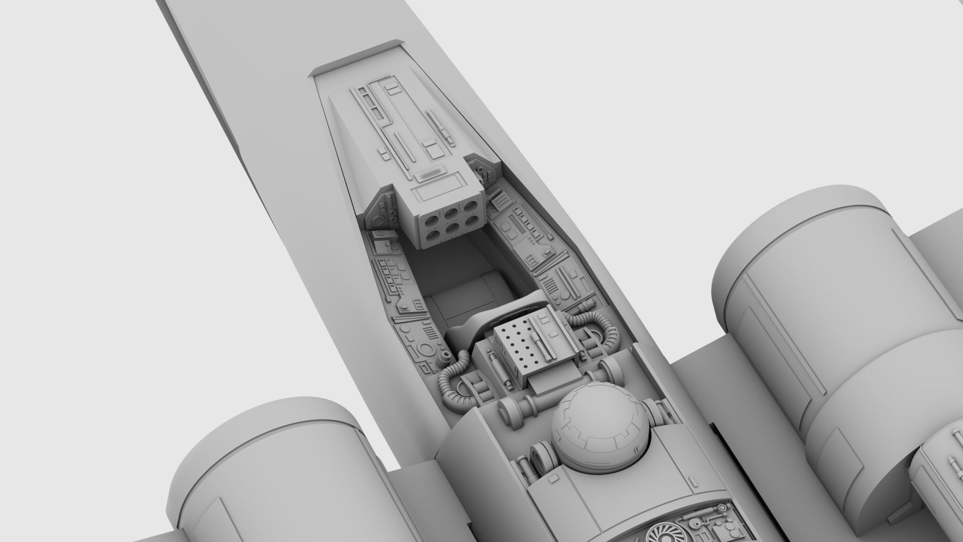 Star Wars Ralph McQuarrie X-Wing Concept V2 3D print model_15