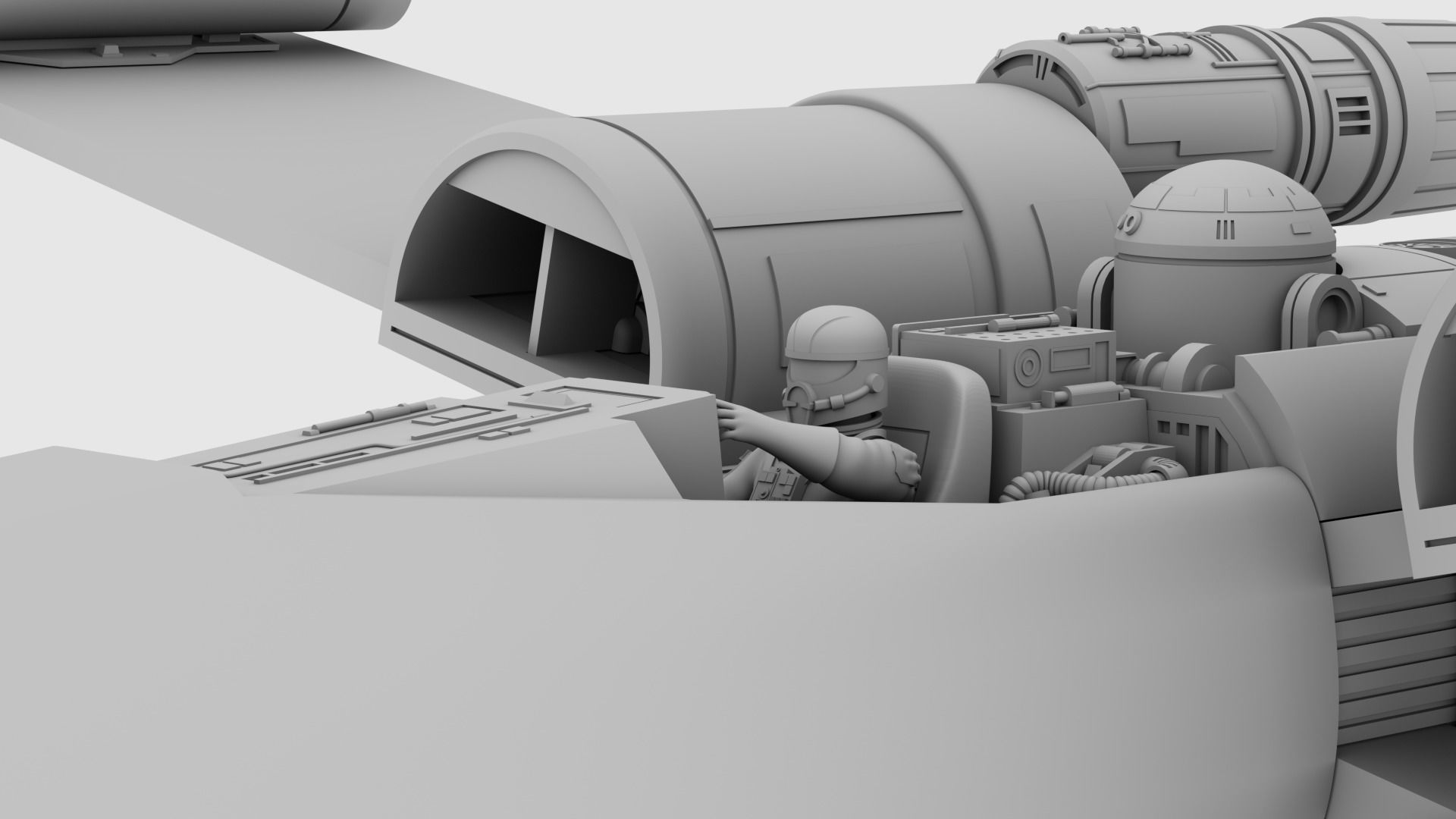 Star Wars Ralph McQuarrie X-Wing Concept V2 3D print model_19