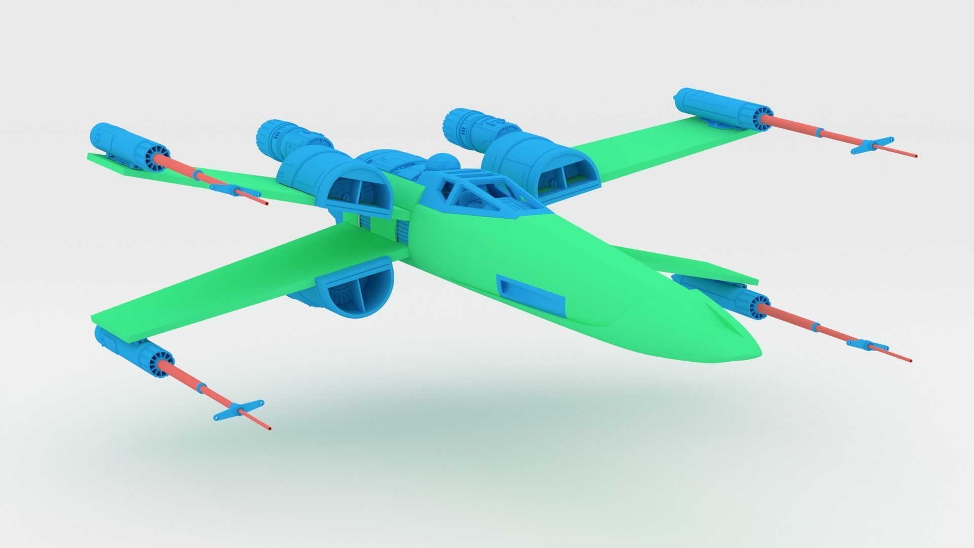 Star Wars Ralph McQuarrie X-Wing Concept V2 3D print model_20