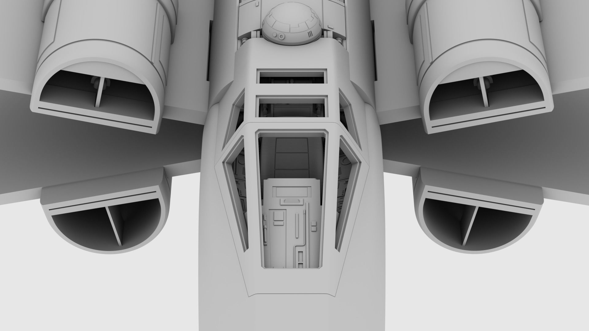 Star Wars Ralph McQuarrie X-Wing Concept V2 3D print model_16