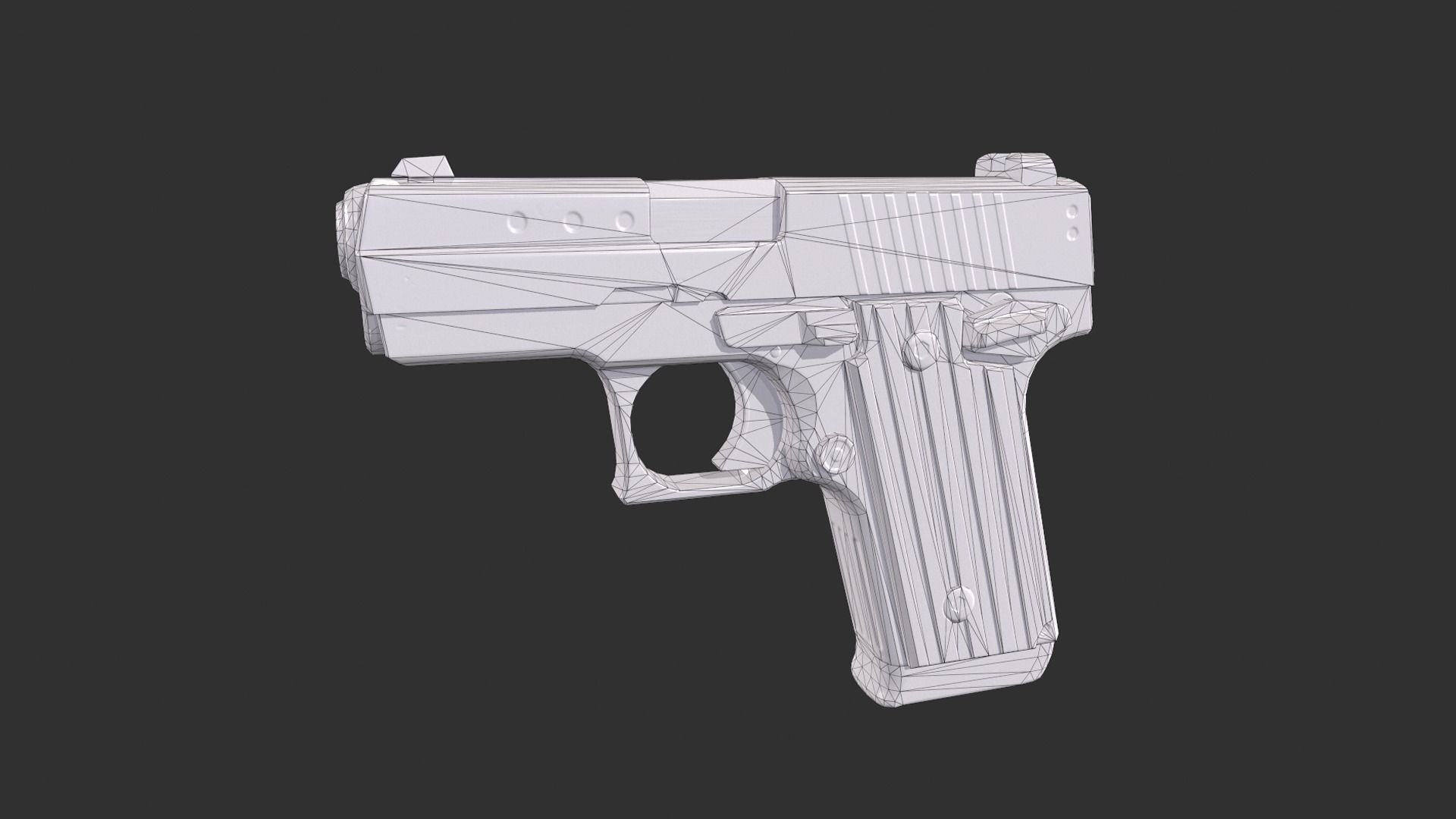Glock 36 Custom Low-poly 3D model_4
