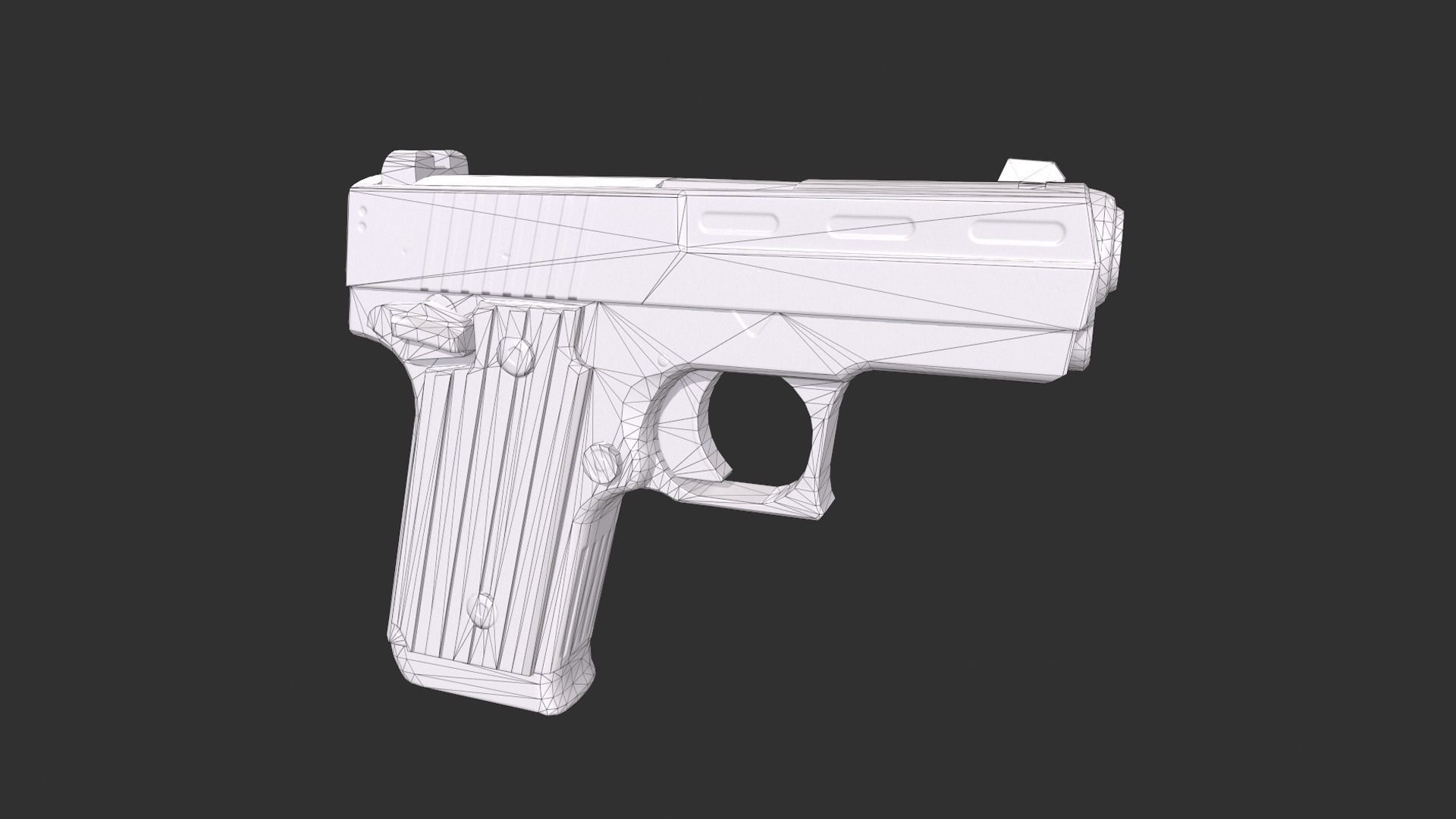 Glock 36 Custom Low-poly 3D model_2