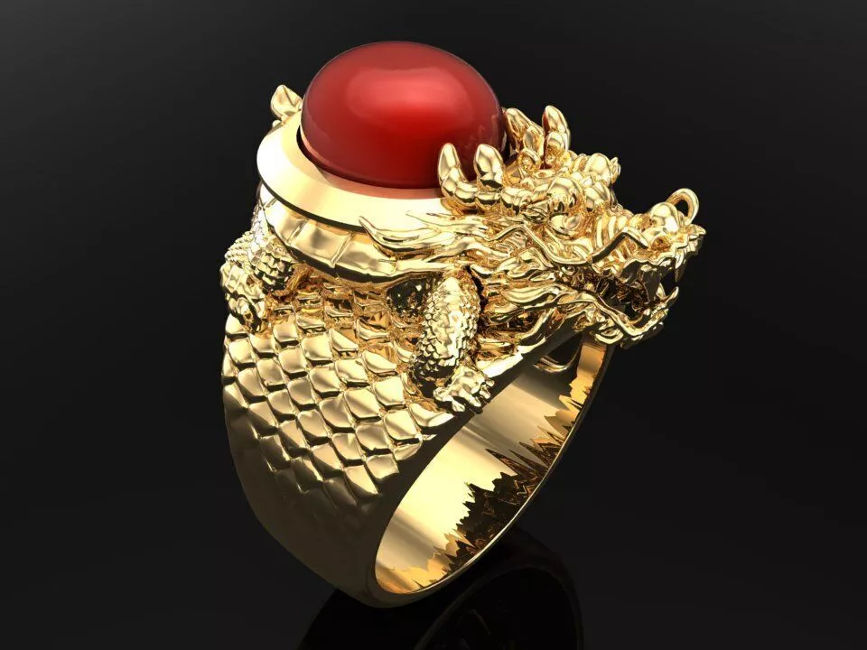 Turtle ring - Dragon Rings - Unicorn Ring - Pixiu ring - N728 3D print model