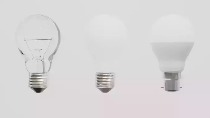 Blub 3d Model edison led light bulb
