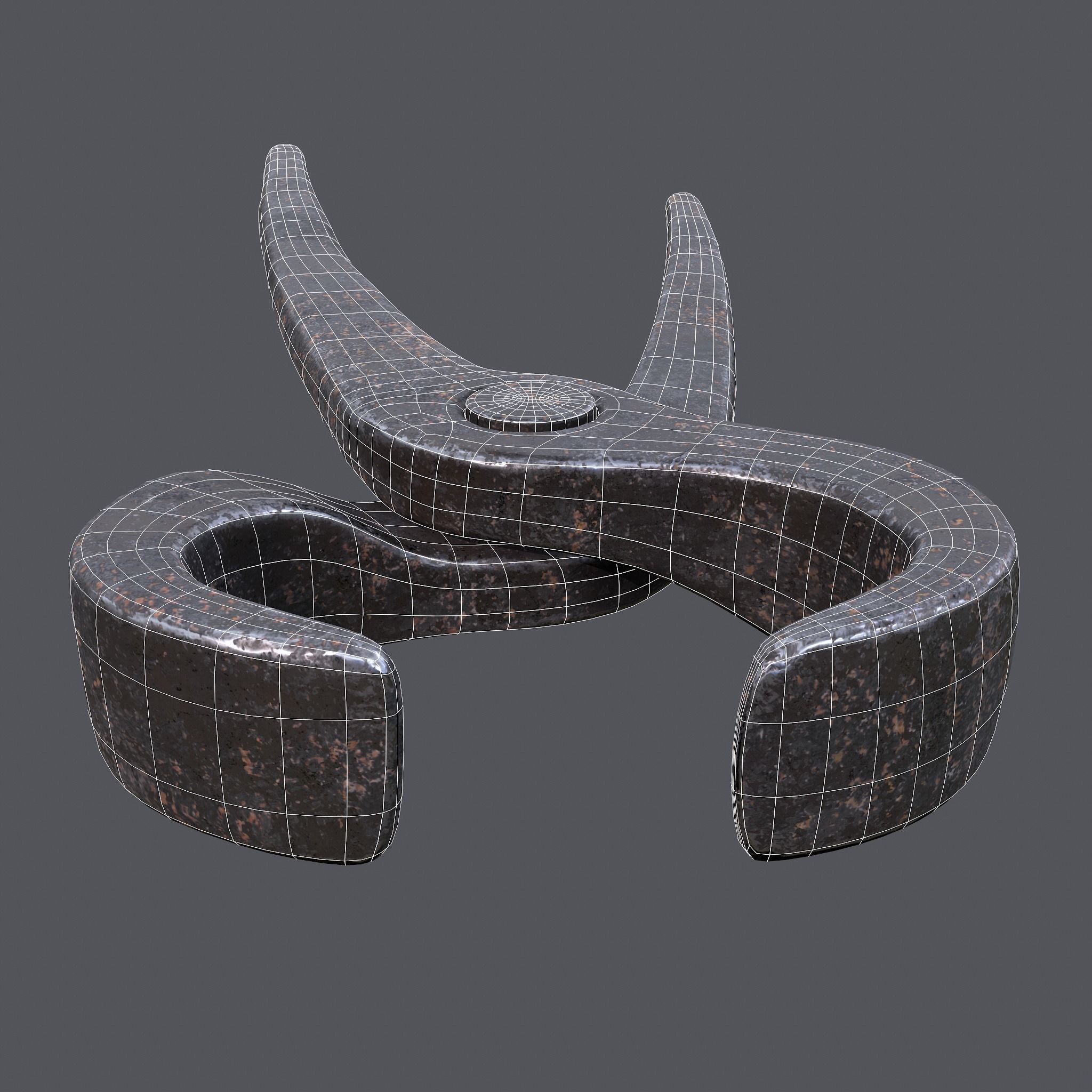 Tongs pliers Low-poly 3D model_28