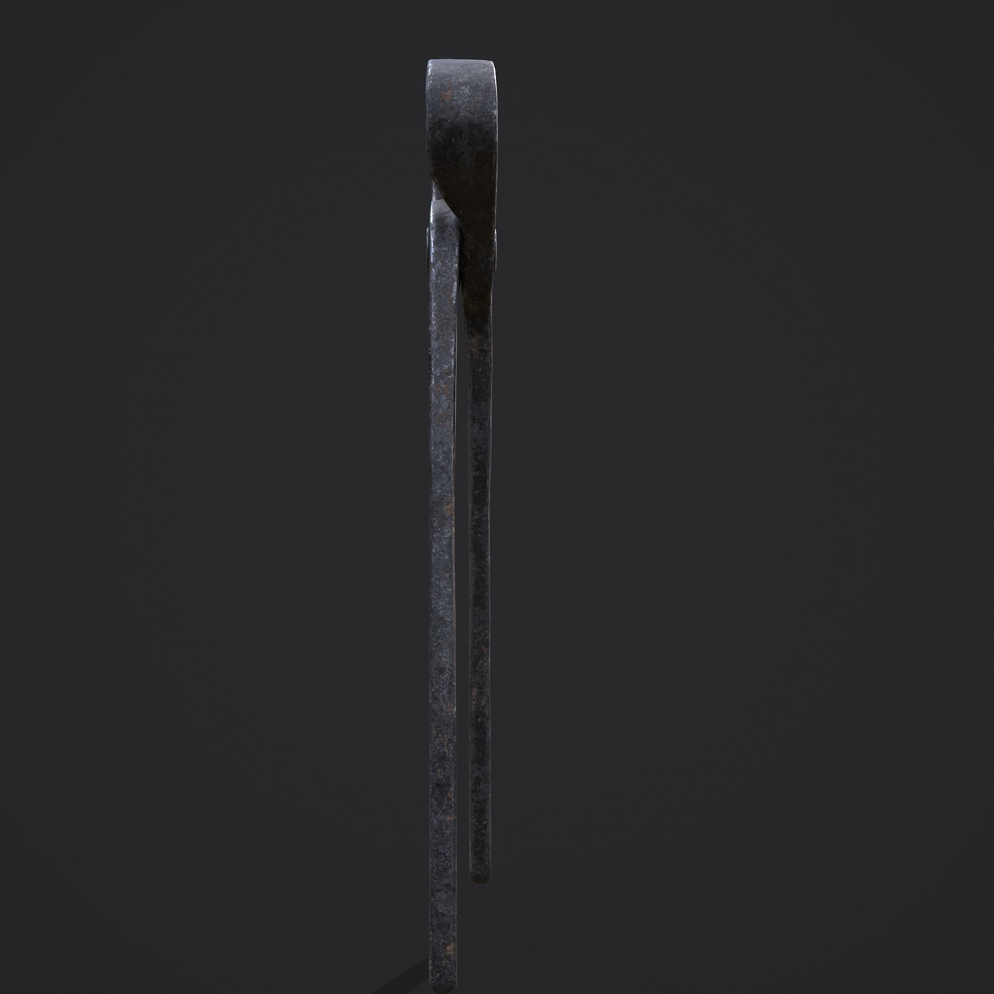 Tongs pliers Low-poly 3D model_8